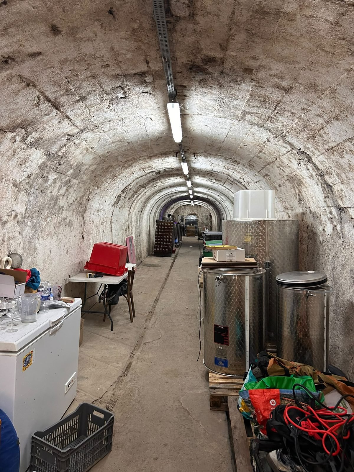 Arthur Béhérégaray's cellar in Saint-Péray